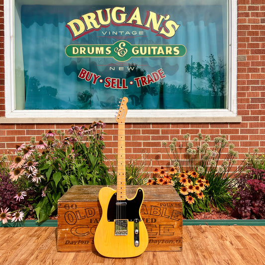 2001 Fender American Vintage '52 Telecaster Reissue Electric Guitar Butterscotch Blonde w/ Case 52RI