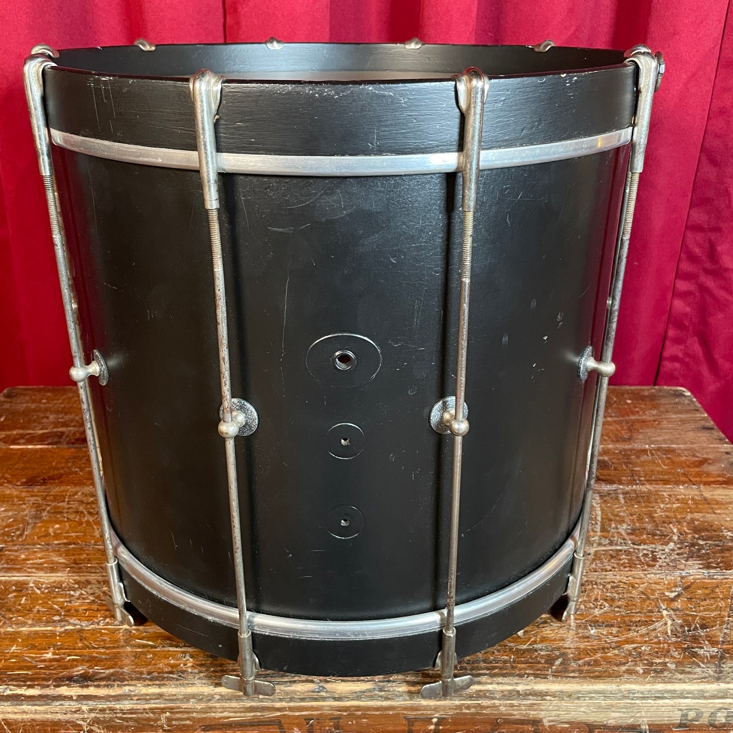 1930s Ludwig 12x15 Parade Marching Snare / Bop Bass Drum Black #2