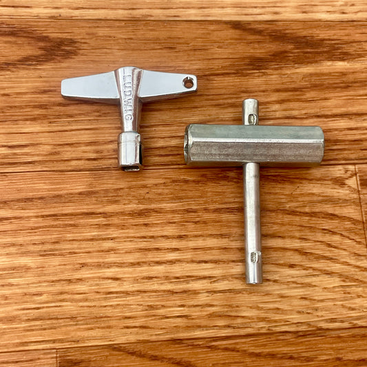 Vintage Ludwig Drum Tuning Key and Rail Consolette Hex Wrench Set