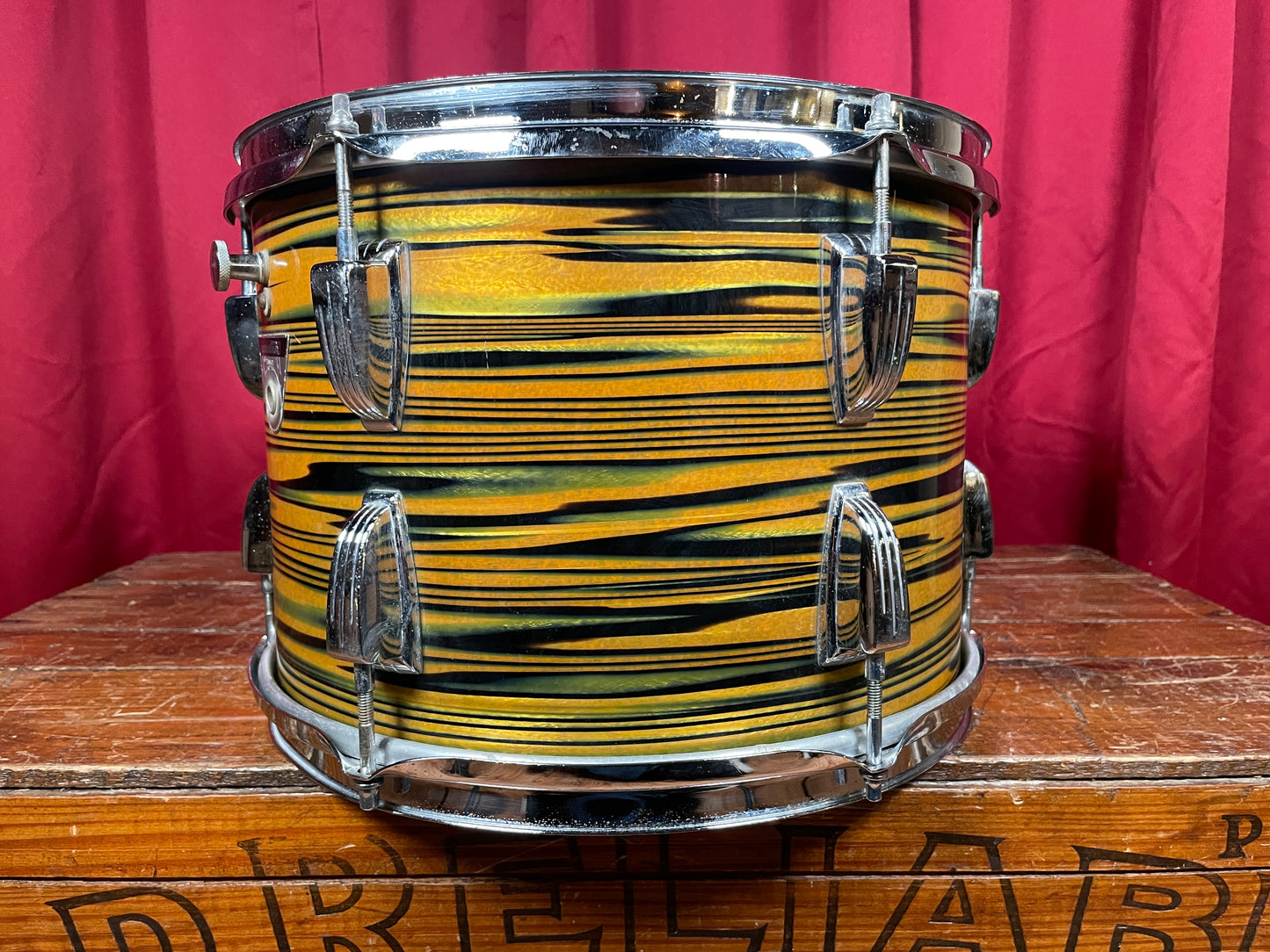 1970s Ludwig Standard 9x13 Tom Drum Lemon Strata
