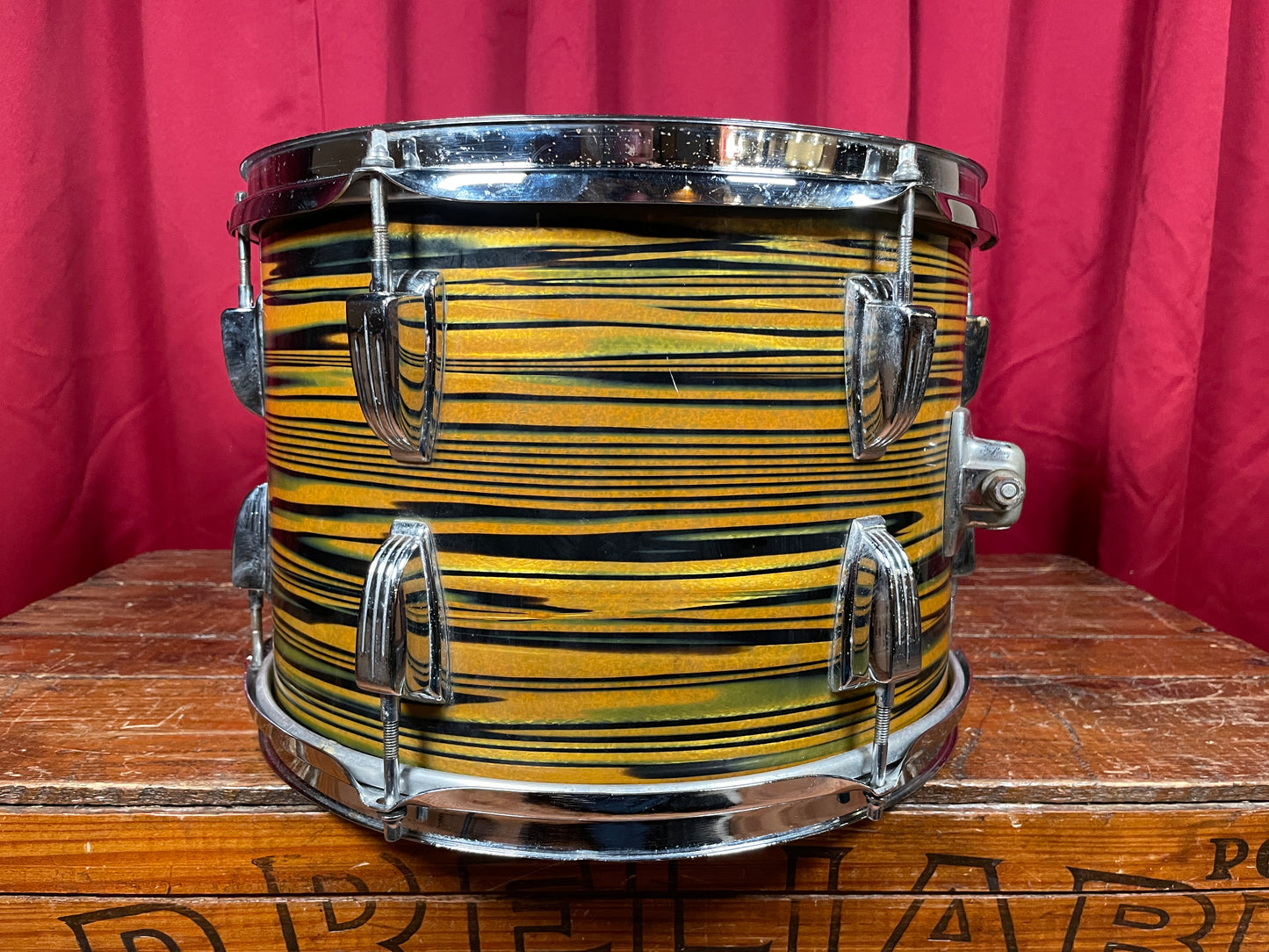 1970s Ludwig Standard 9x13 Tom Drum Lemon Strata