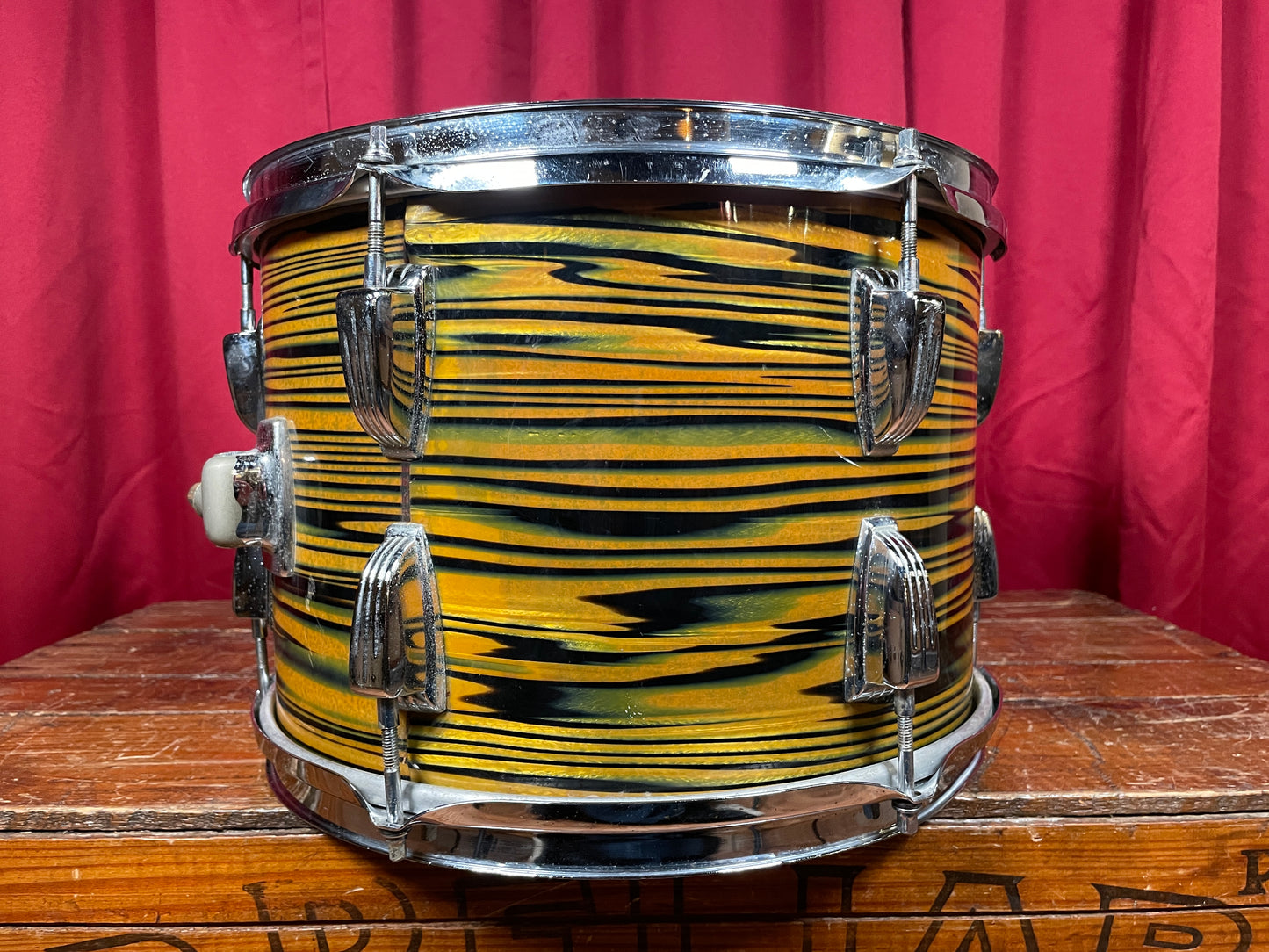 1970s Ludwig Standard 9x13 Tom Drum Lemon Strata