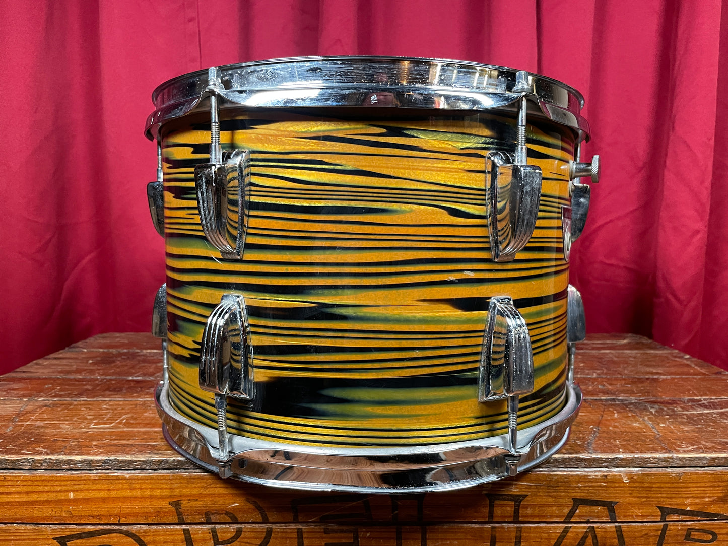 1970s Ludwig Standard 9x13 Tom Drum Lemon Strata