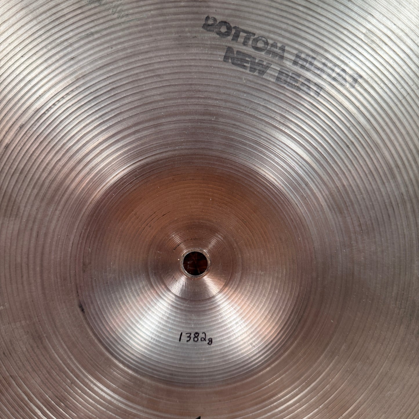 14" Zildjian A 1977-82 New Beat Bottom Hi-Hat Single Cymbal 1382g