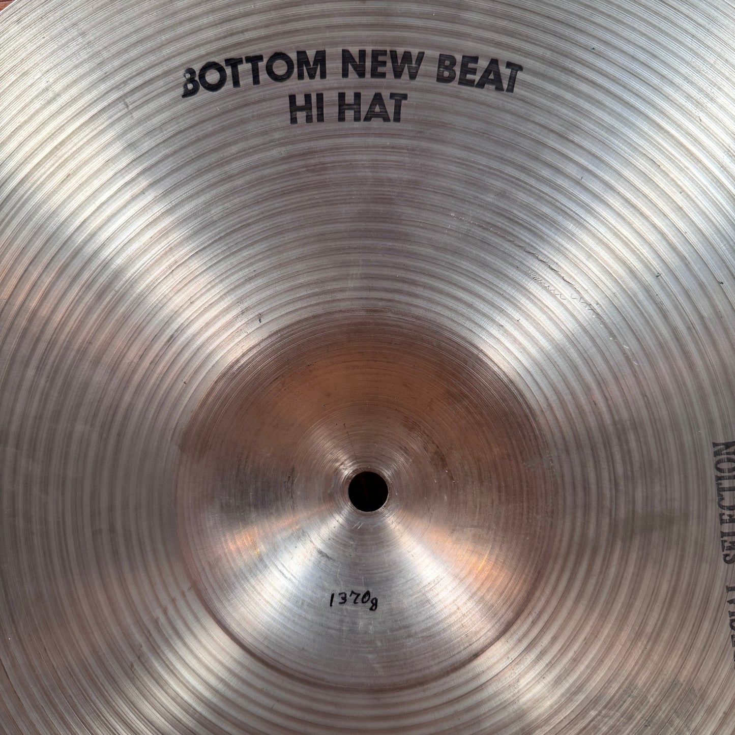 14" Zildjian A 1977-82 New Beat Bottom Hi-Hat Single Cymbal 1370g