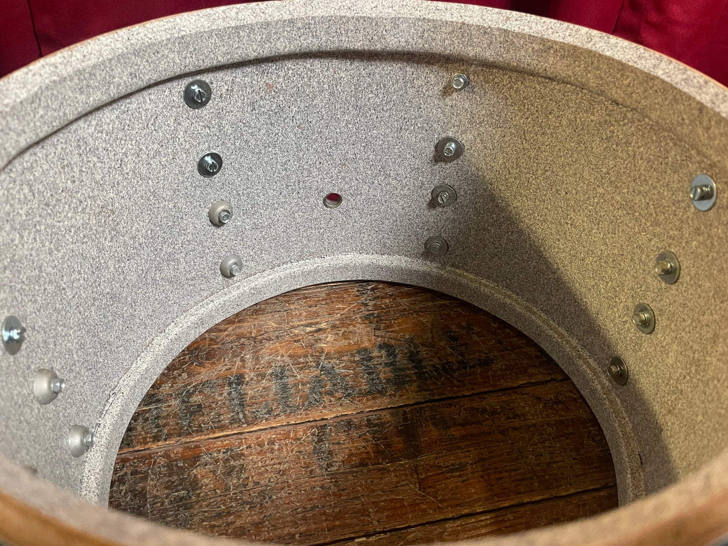 1970s Ludwig Standard 8x12 Tom Drum Single Blue Mist