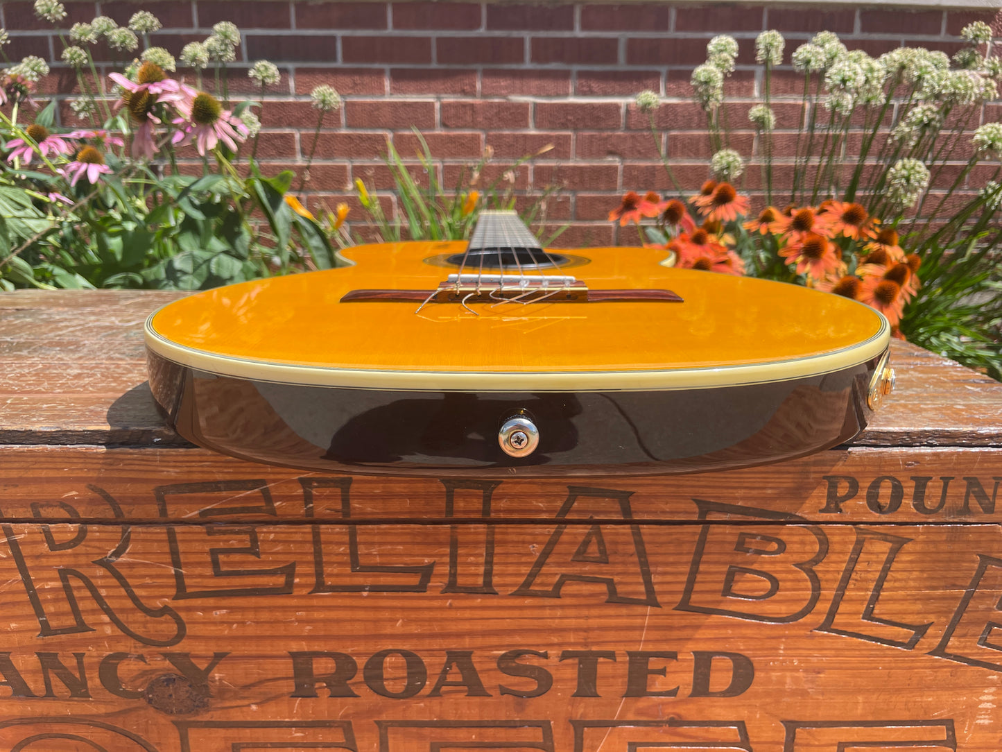 Epiphone Chet Atkins CEC Electric Classical Guitar Natural w/ OHSC
