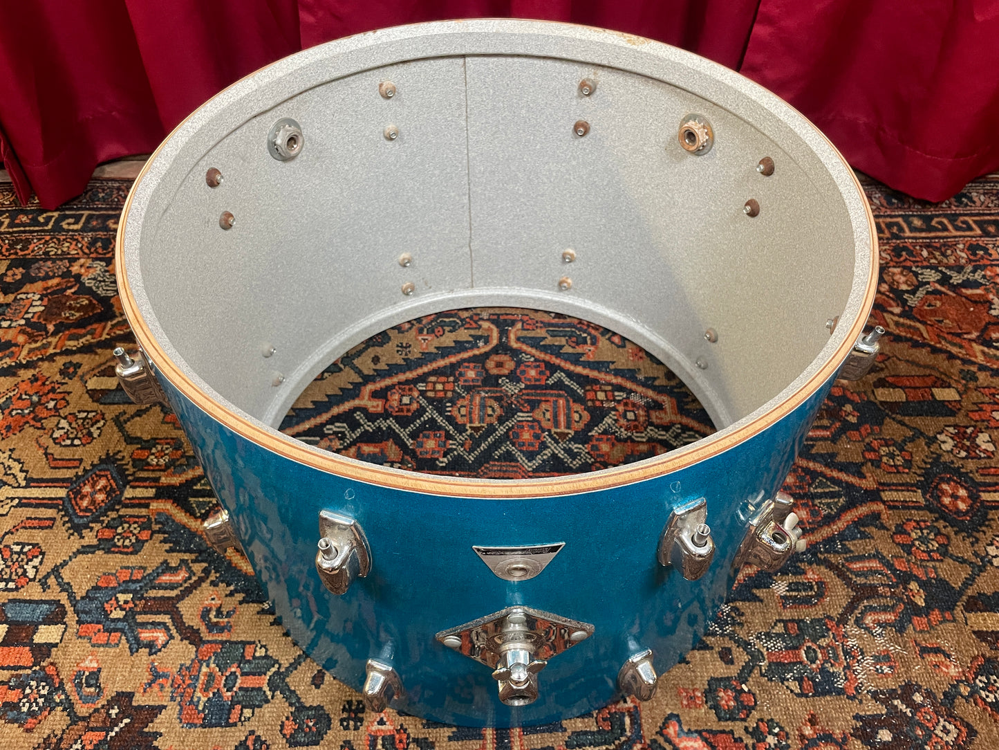 1970s Ludwig Standard 14x20 Bass Drum Blue Mist