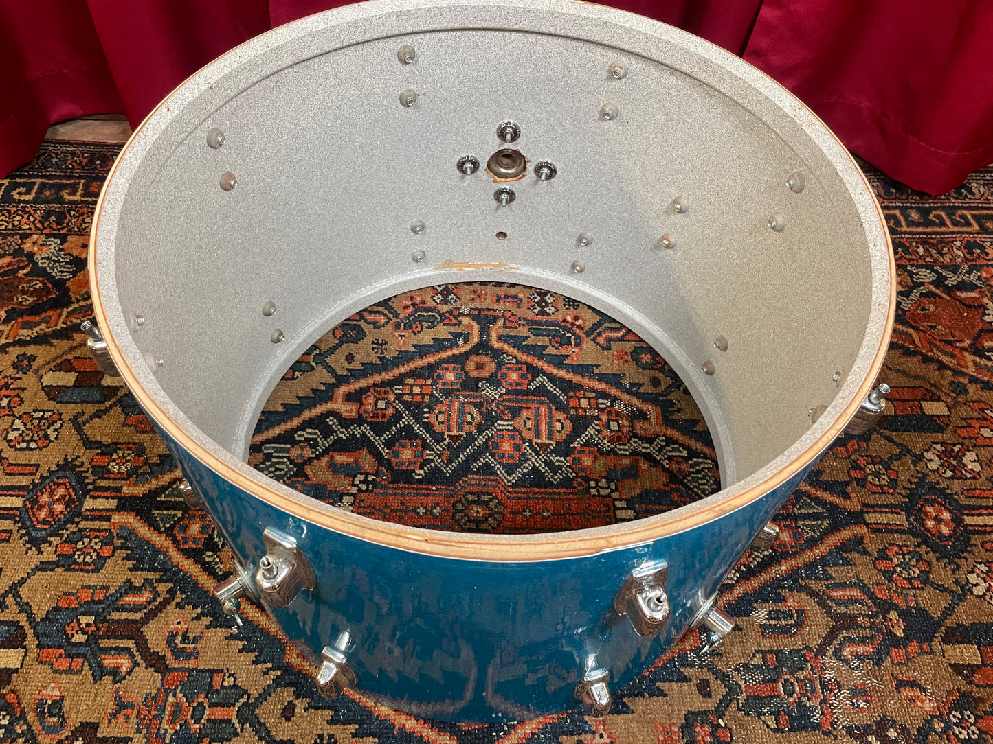 1970s Ludwig Standard 14x20 Bass Drum Blue Mist