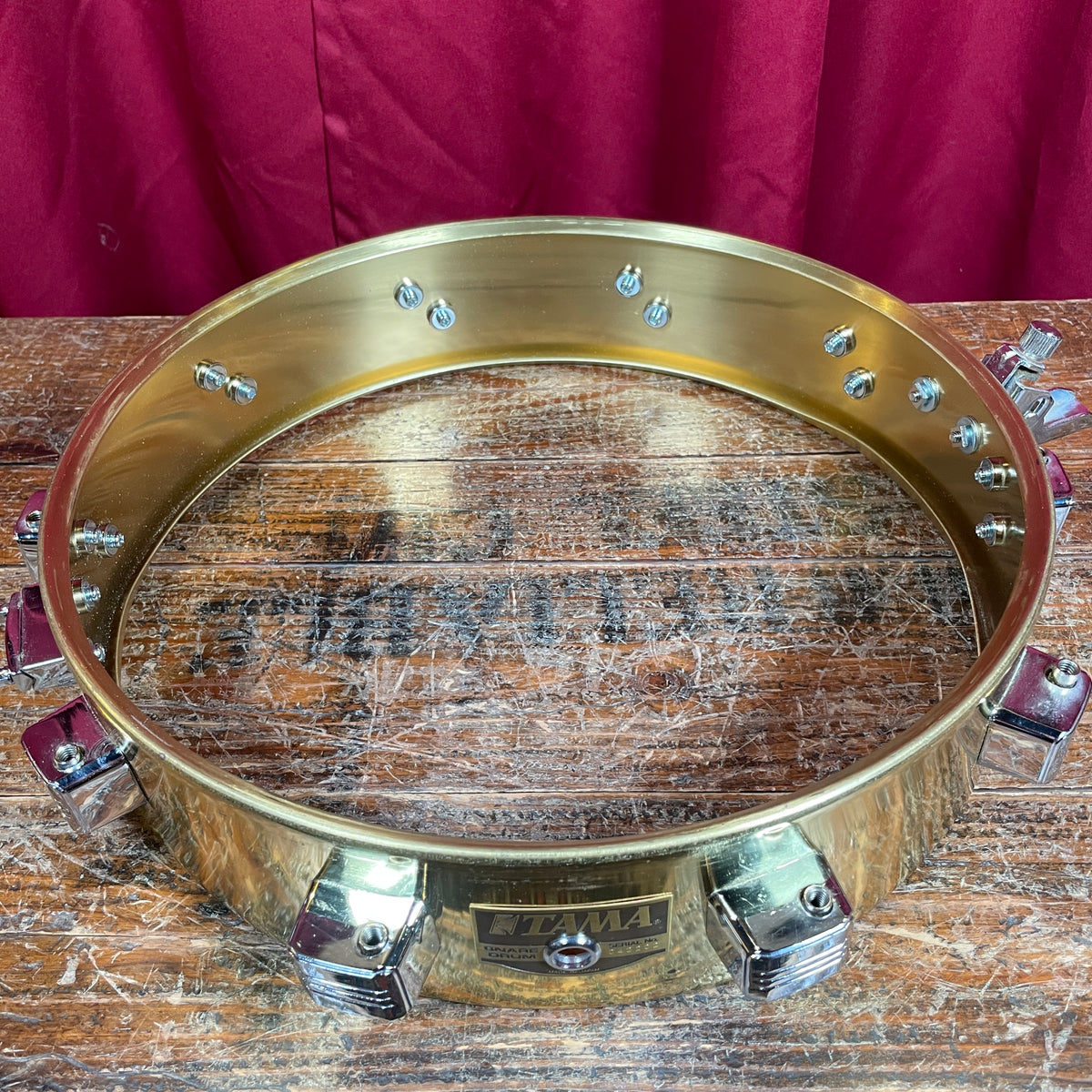 1990s Tama 3.5x14 Brass Piccolo Snare Drum PM343 MIJ