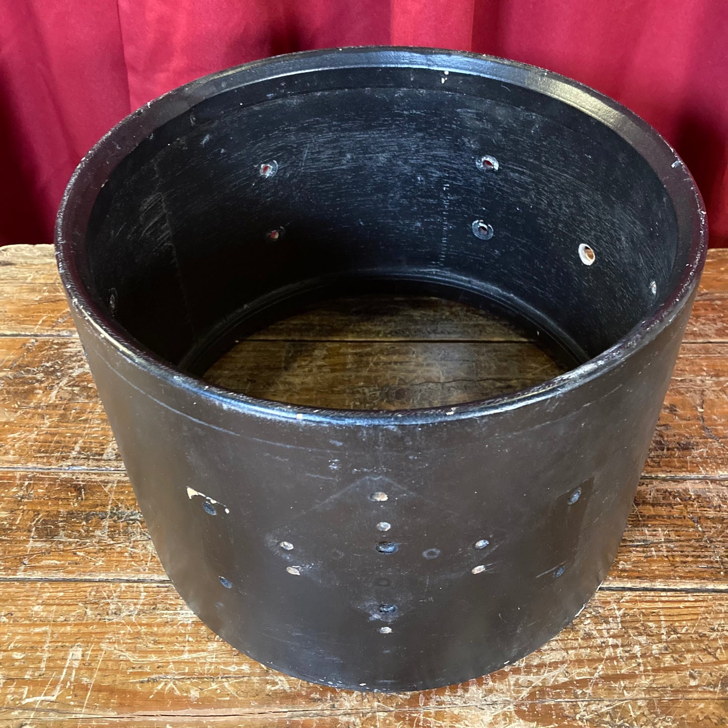 1960s Ludwig 8x12 Club Date Tom Drum Shell Project Black