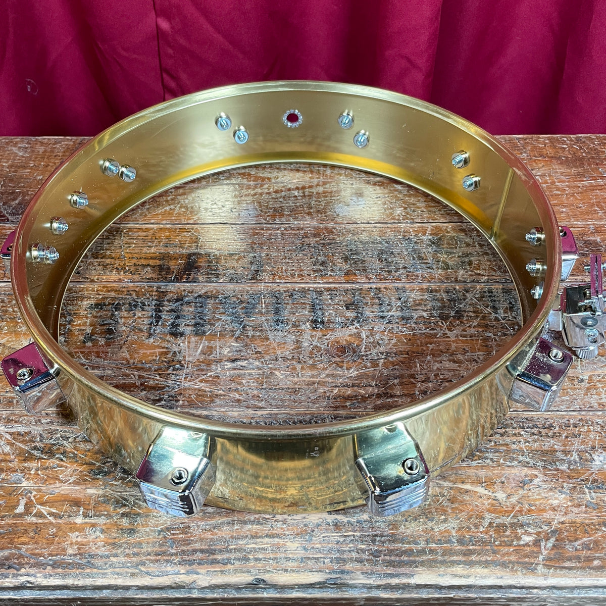 1990s Tama 3.5x14 Brass Piccolo Snare Drum PM343 MIJ