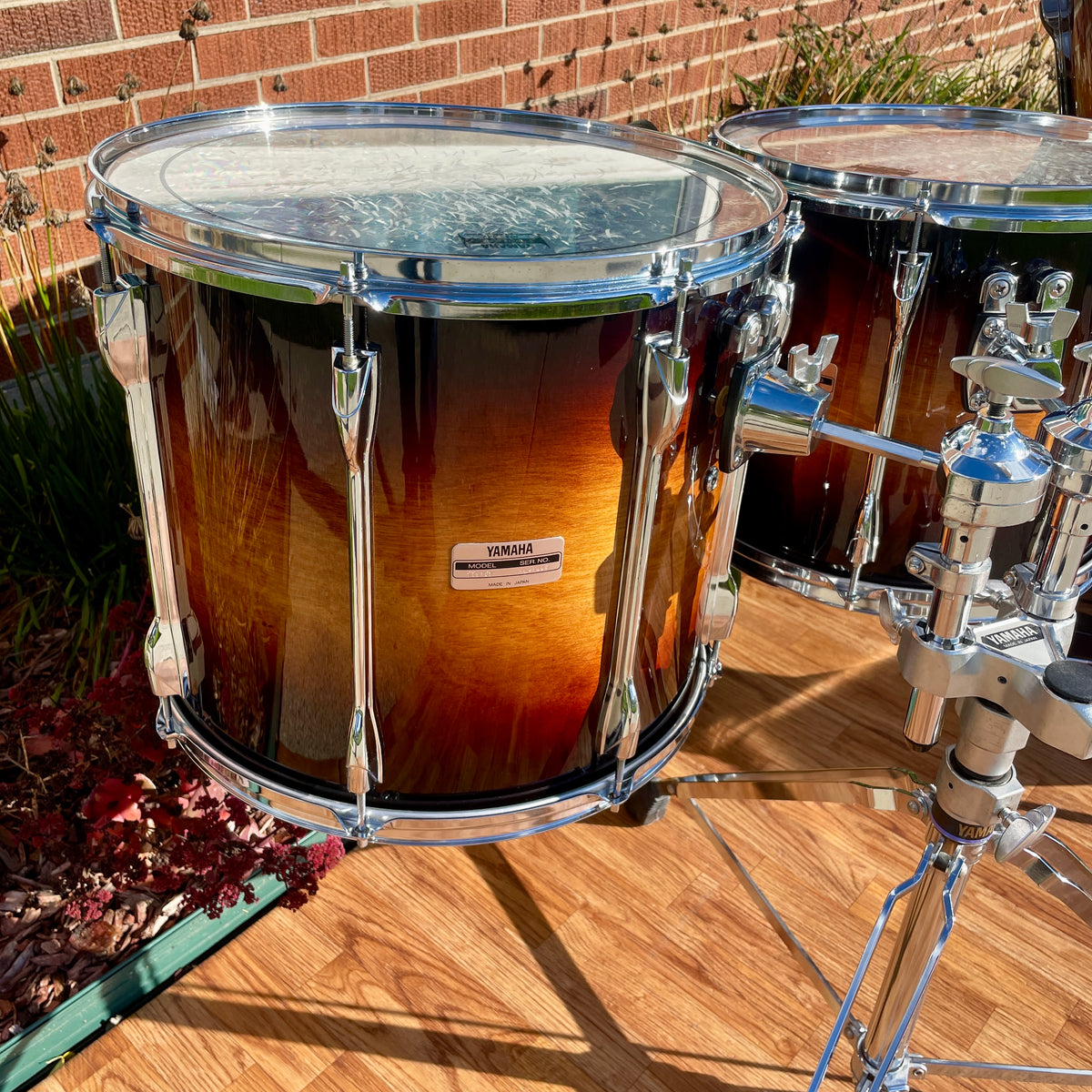 1994 Yamaha MIJ Recording Custom 5pc Birch Drum Set Antique Burst 22/10/12/14/16