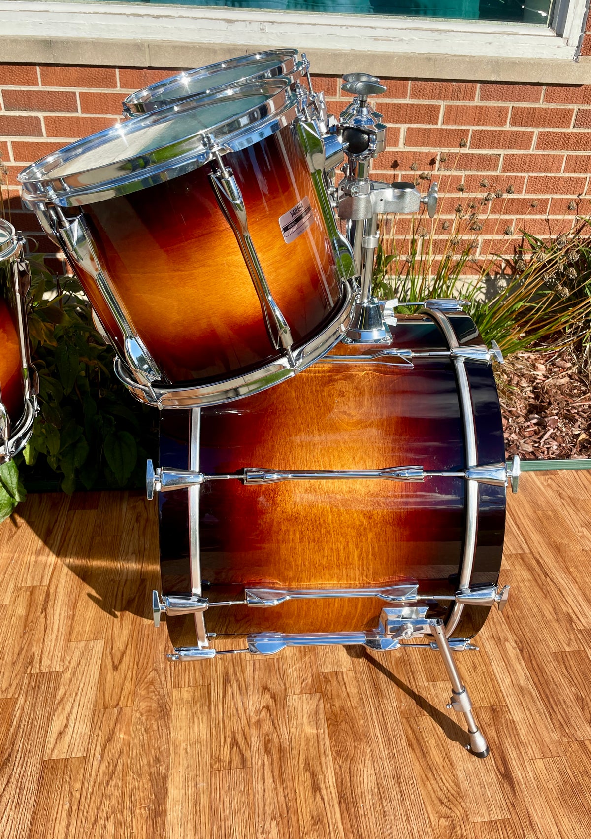 1994 Yamaha MIJ Recording Custom 5pc Birch Drum Set Antique Burst 22/10/12/14/16