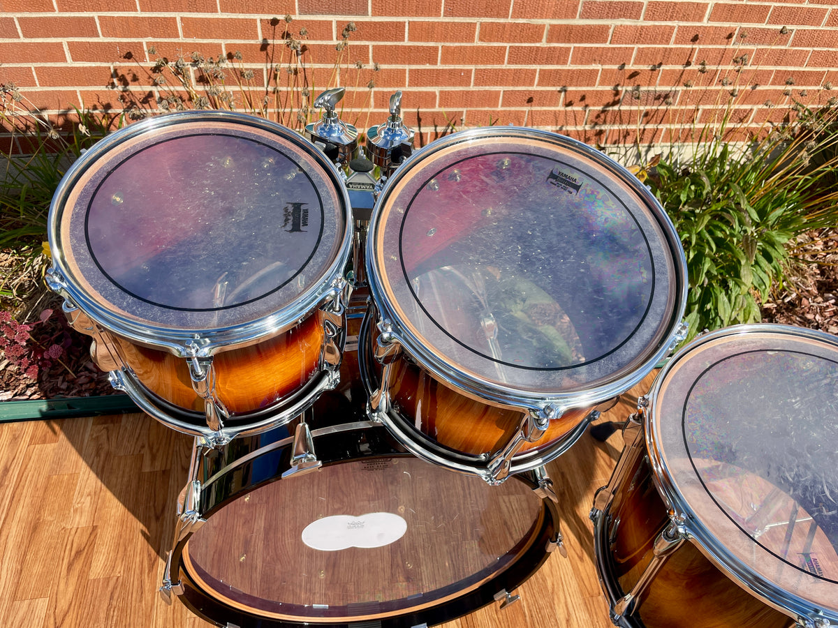 1994 Yamaha MIJ Recording Custom 5pc Birch Drum Set Antique Burst 22/10/12/14/16
