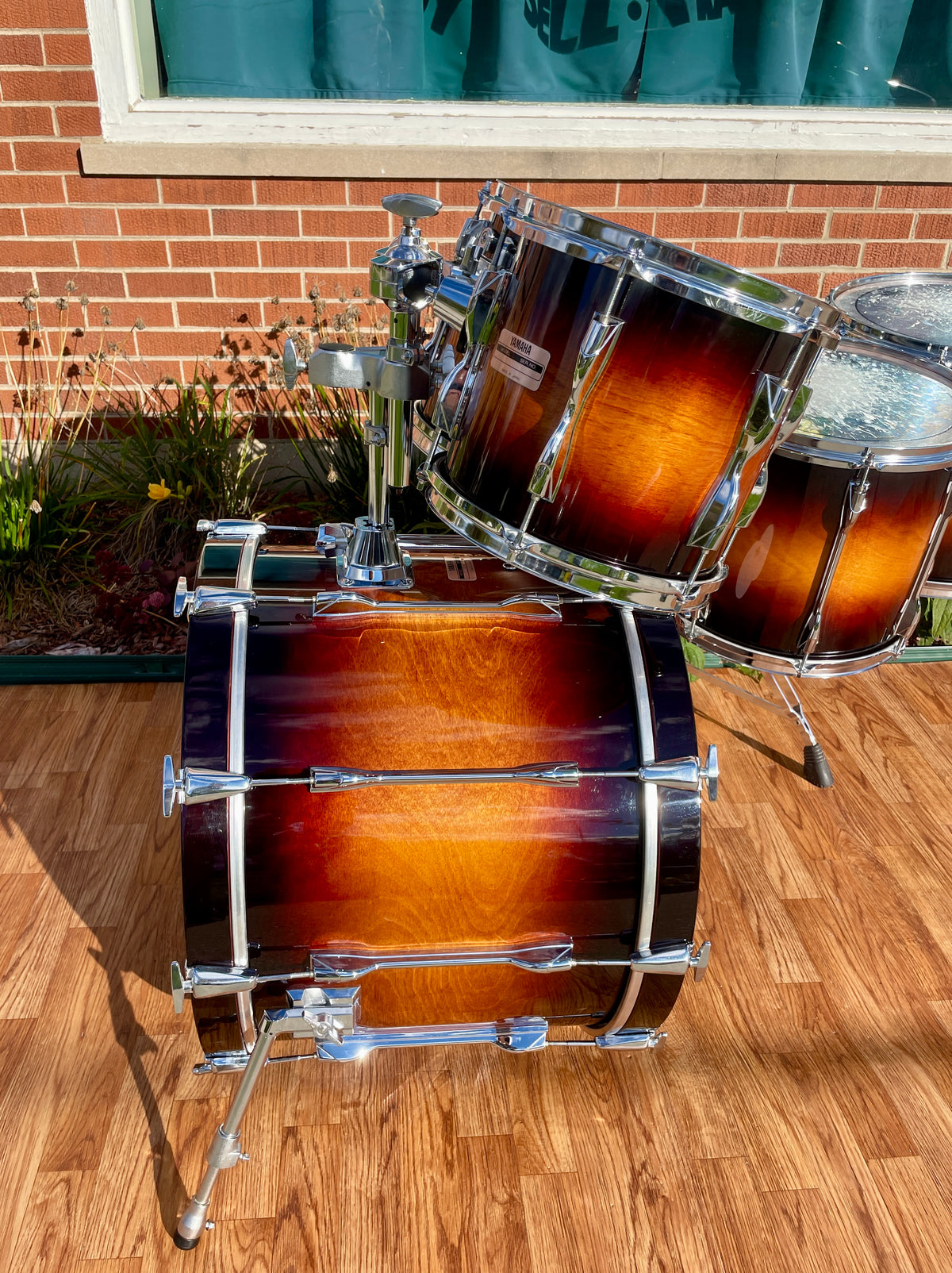 1994 Yamaha MIJ Recording Custom 5pc Birch Drum Set Antique Burst 22/10/12/14/16