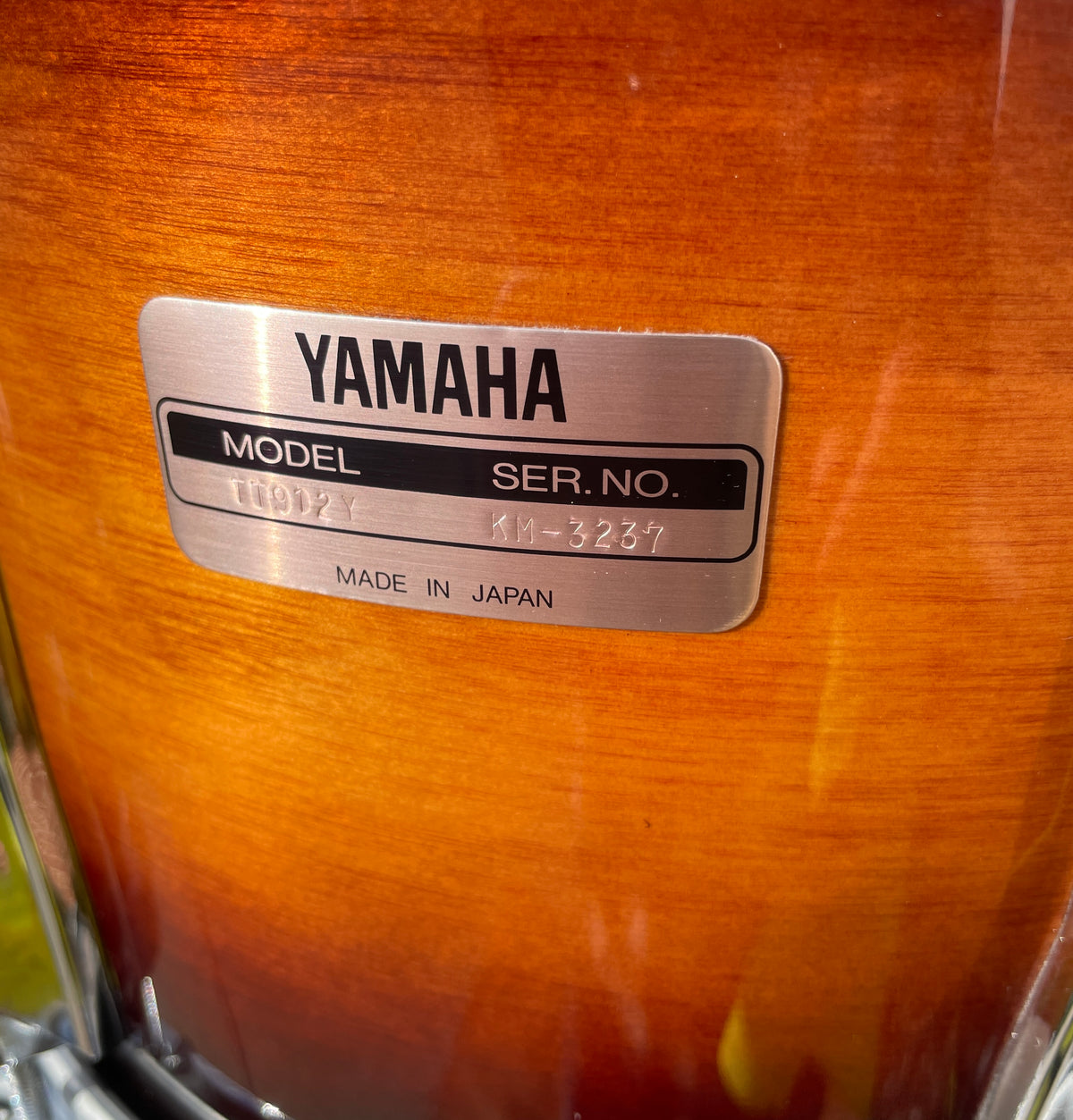 1994 Yamaha MIJ Recording Custom 5pc Birch Drum Set Antique Burst 22/10/12/14/16