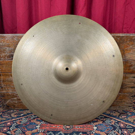 22" Zildjian A 1950s Block Stamp Sizzle Ride Cymbal w/ 6 Rivet Holes 2662g *Video Demo*