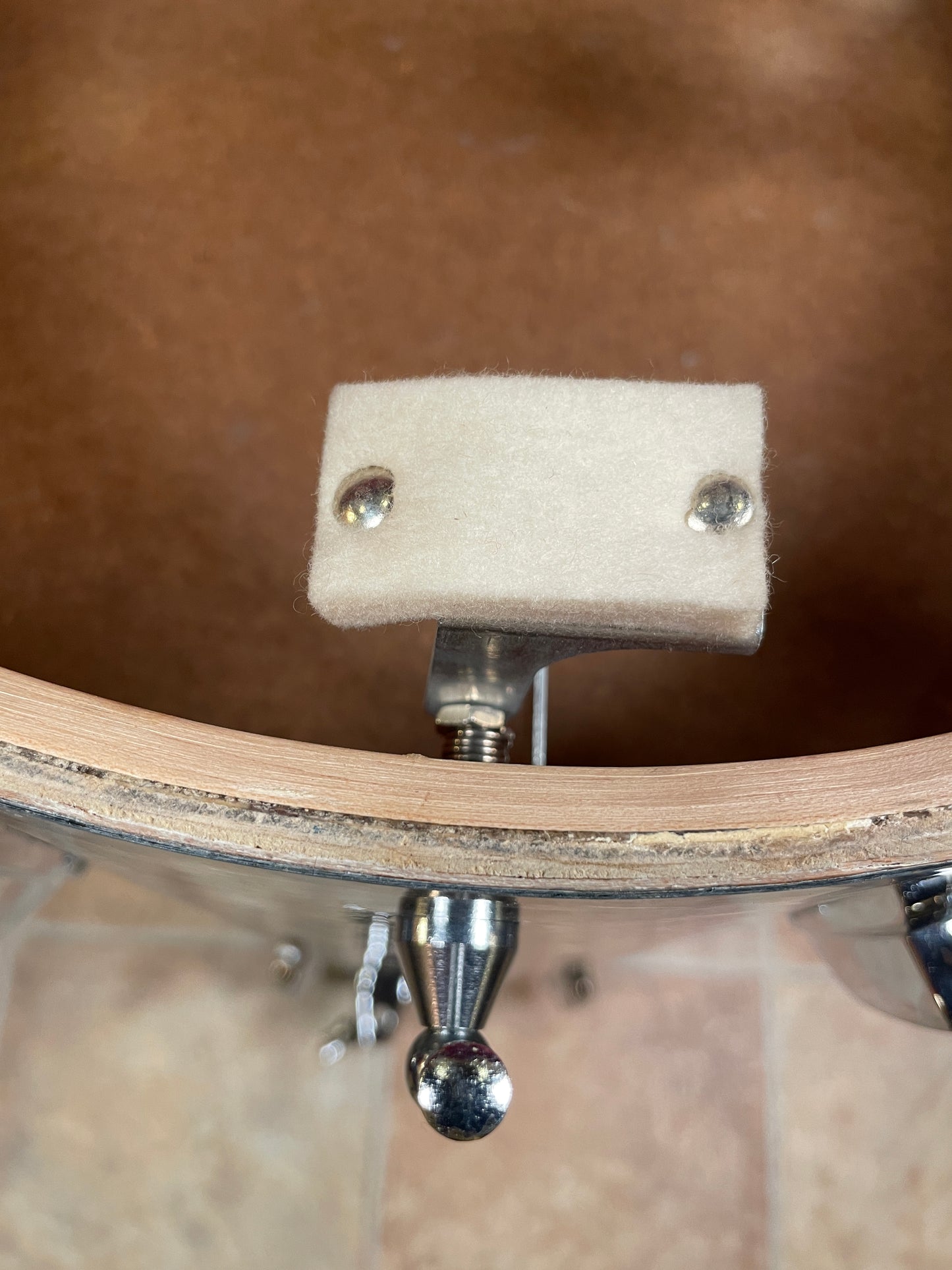 1965 Ludwig 24x16 No. 1109PC Miami Beach Stand-Up Set Sky Blue Pearl Cocktail Drum