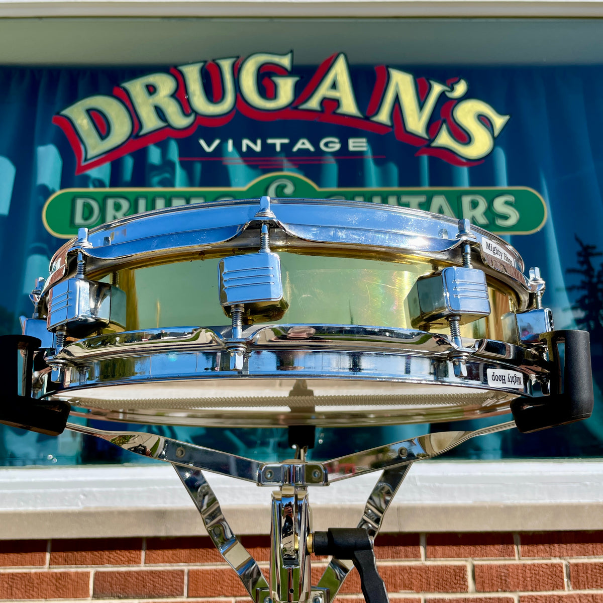 1990s Tama 3.5x14 Brass Piccolo Snare Drum PM343 MIJ