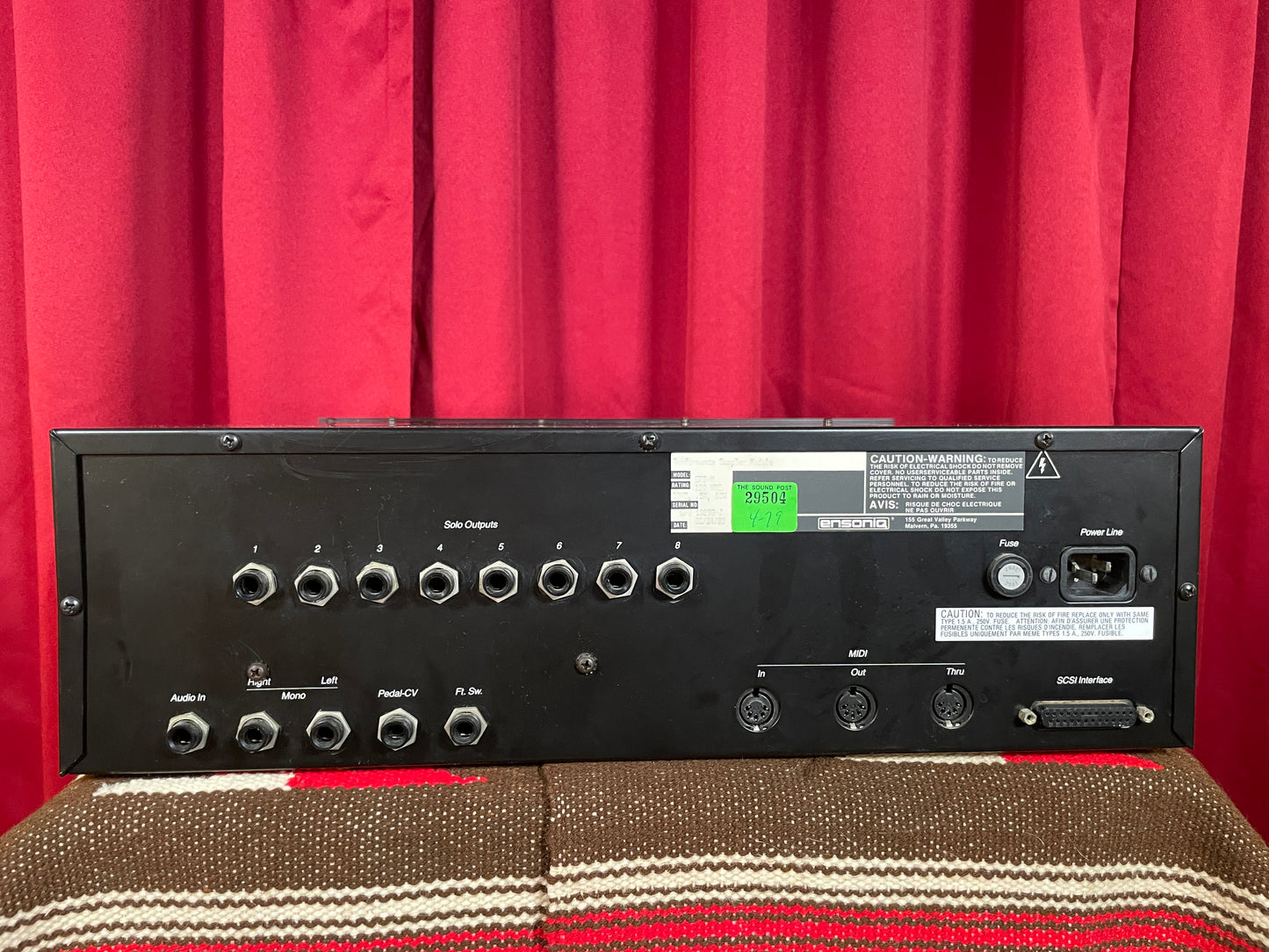 Ensoniq EPS-M Sampler Module Sample Rack