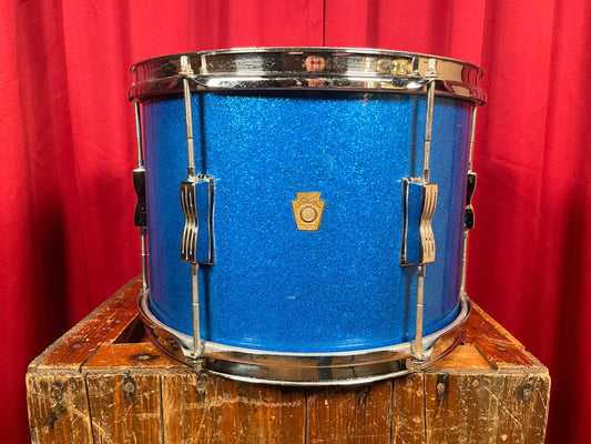 1960s Ludwig 9x13 Club Date Tom Drum Blue Sparkle