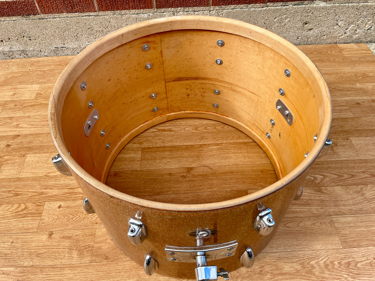 1960s Slingerland 14x20 Bass Drum Champagne Sparkle