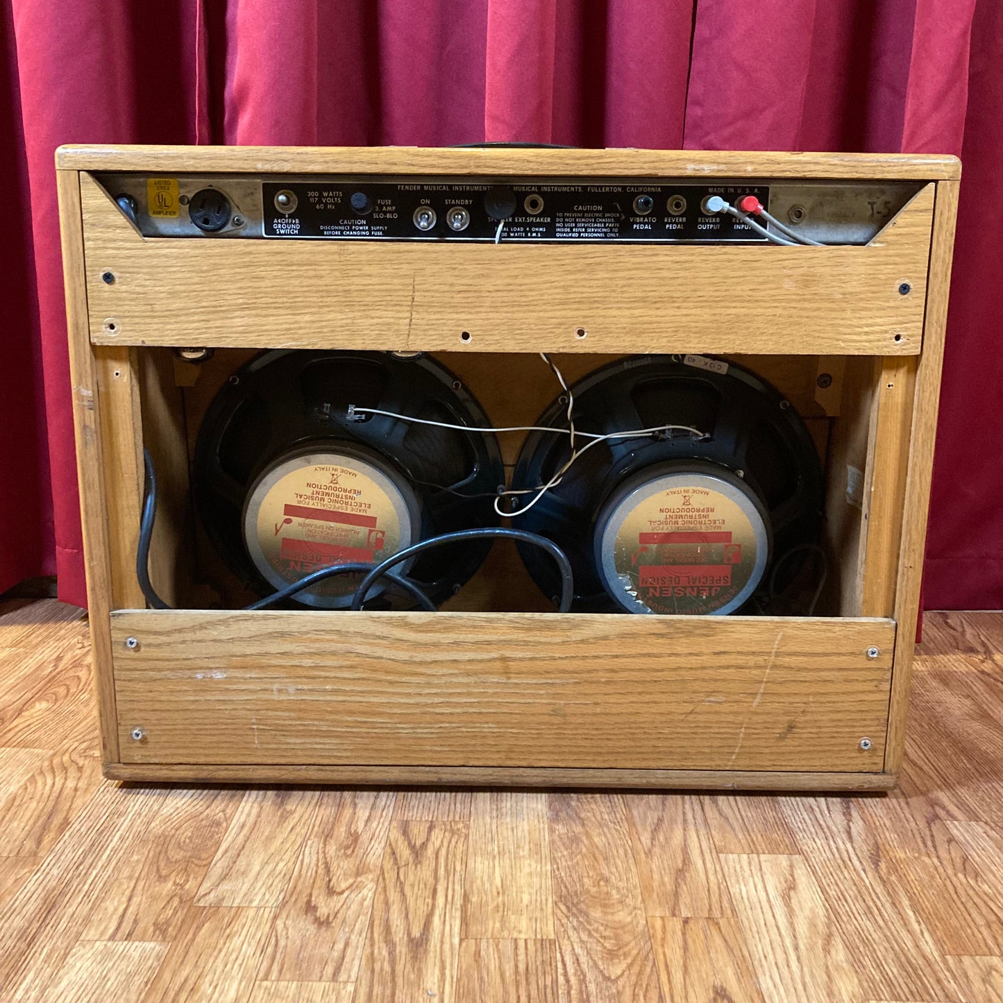 1970s Fender Silverface Twin Reverb Combo Amplifier Modded