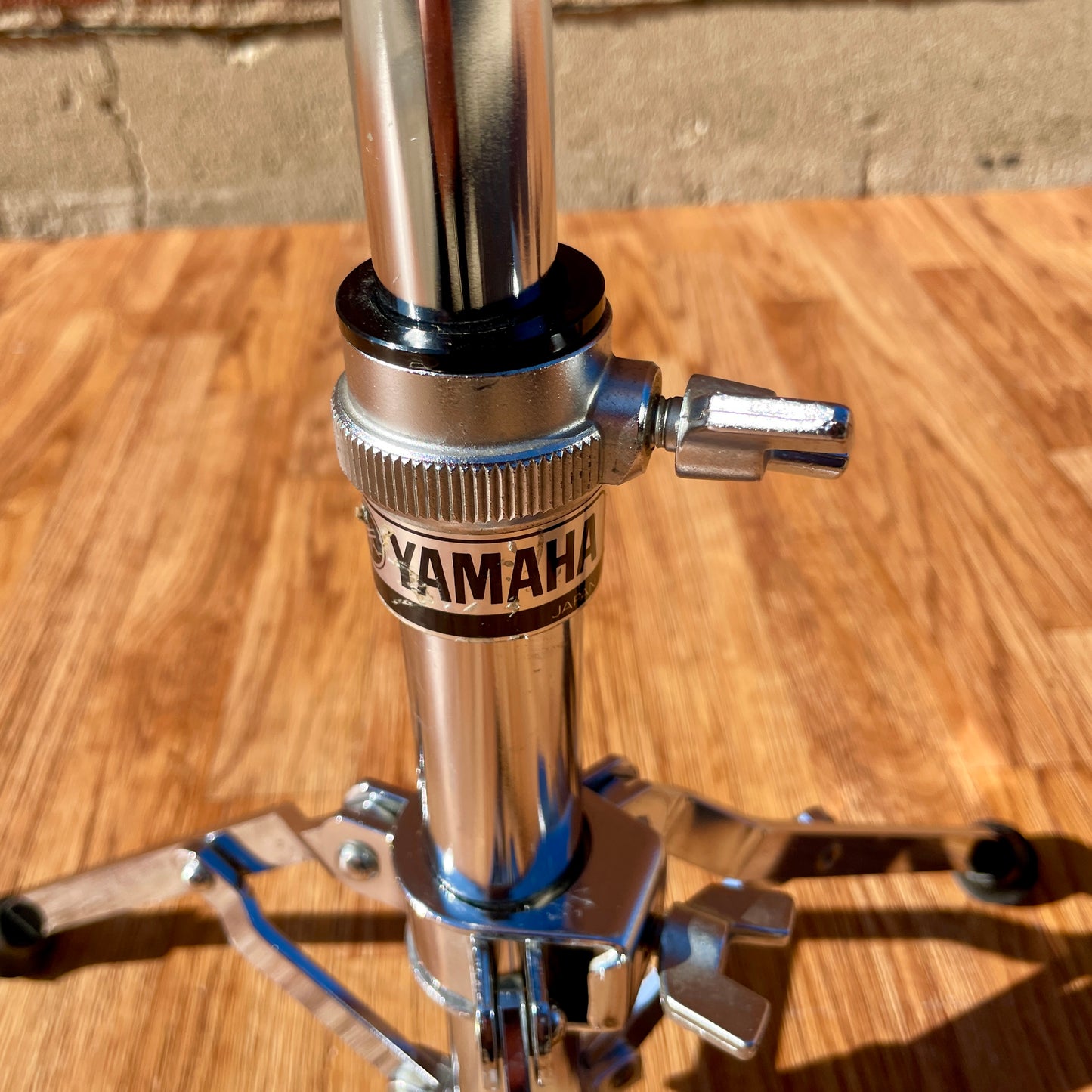 1980s Yamaha SS-910 Single Braced Snare Stand MIJ Silver Label