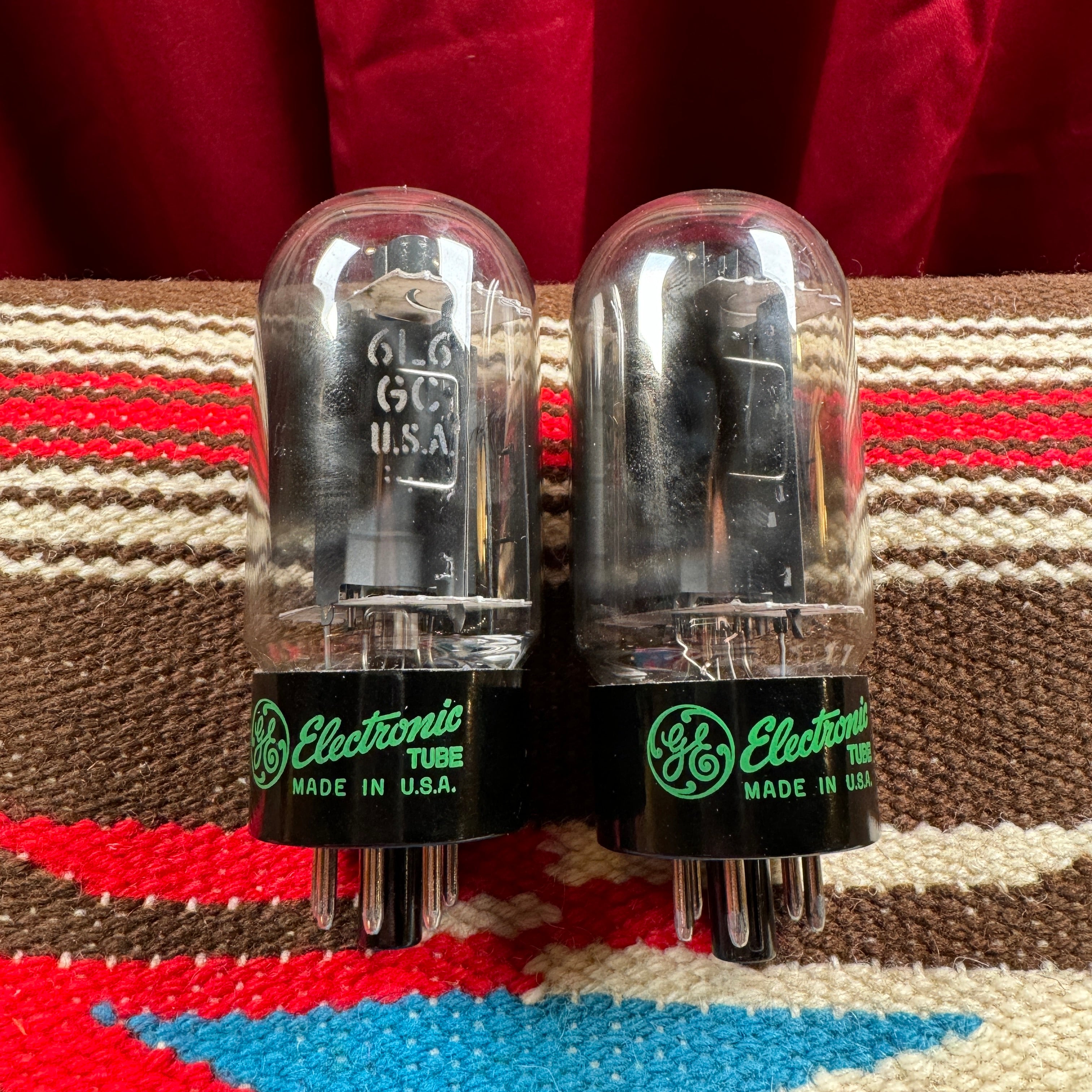 NOS Vintage General Electric 6L6GC Pair Amplifier Power