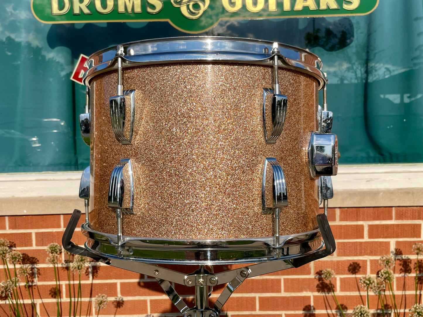 1960s Ludwig 9x13 Super Classic Tom Drum Single Champagne Sparkle