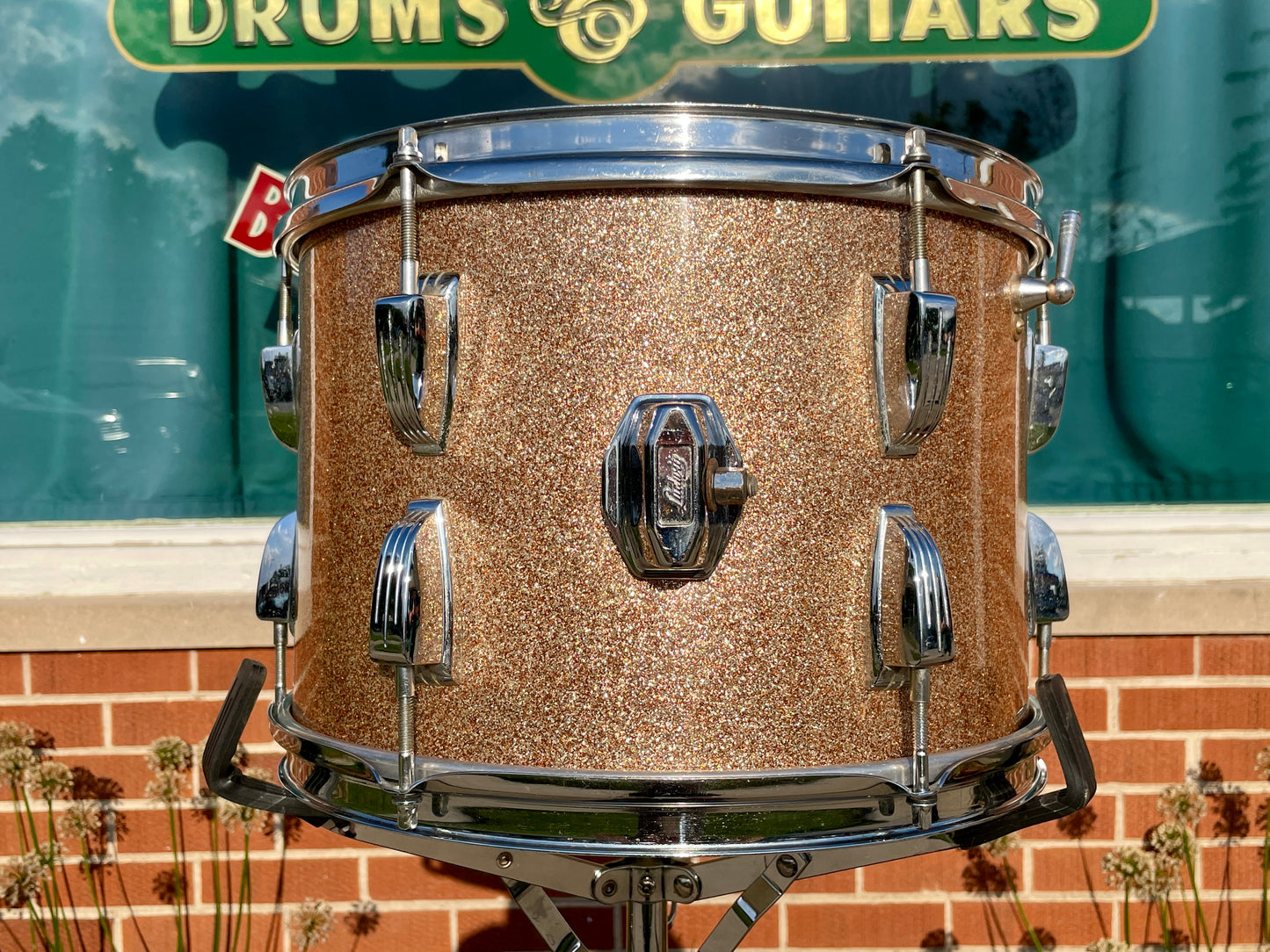 1960s Ludwig 9x13 Super Classic Tom Drum Single Champagne Sparkle