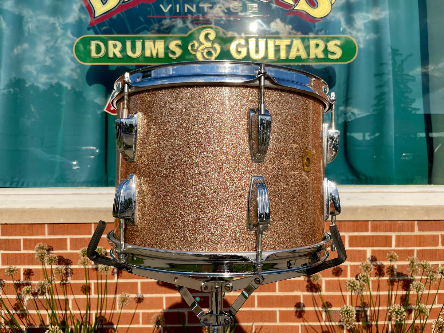 1960s Ludwig 9x13 Super Classic Tom Drum Single Champagne Sparkle