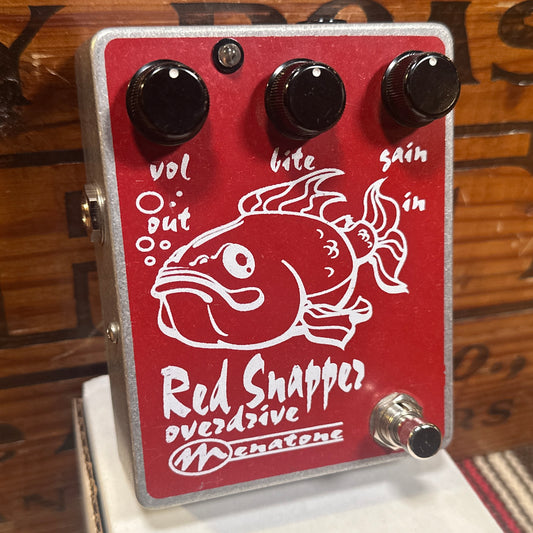 2004 Menatone Red Snapper Overdrive Pedal w/ Original Box