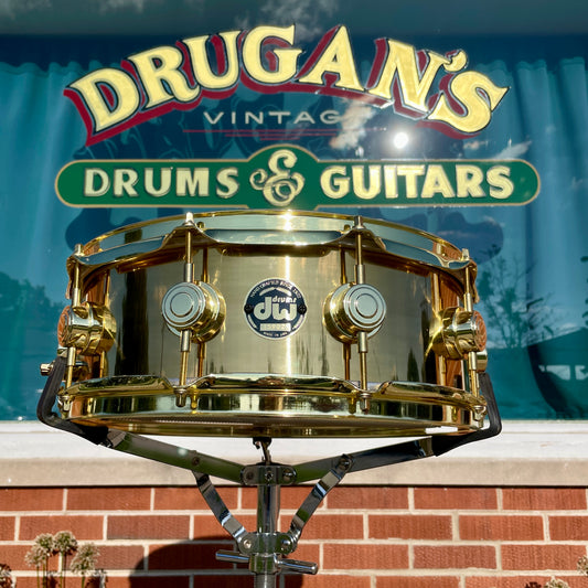2000 Drum Workshop Collector's Series 5x14 Brass Snare w/ Brass Hardware DW