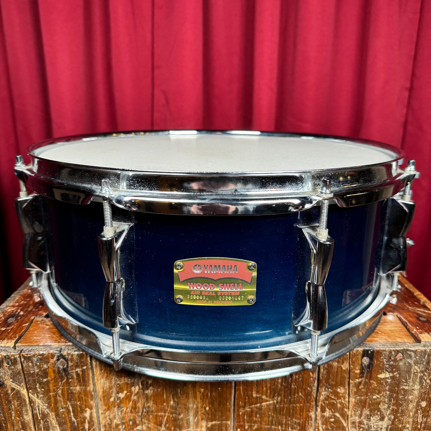 Yamaha Wood Shell 6x14 Snare Drum Dark Blue