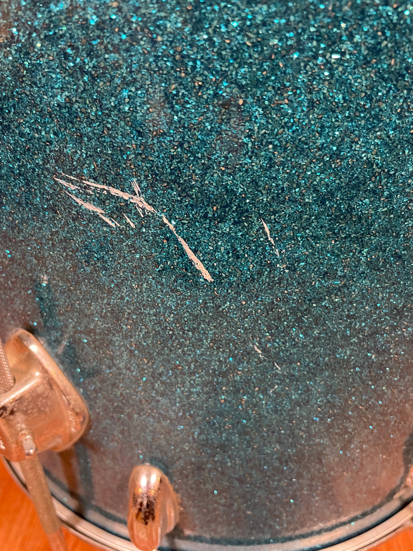 1960s Pearl 16x16 Floor Tom Drum Blue Sparkle MIJ / Japan