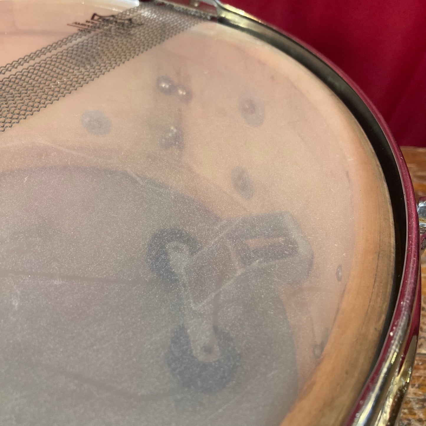 1956-1959 Slingerland 5.5x14 No. 153 Super Gene Krupa Solid Shell Radio King Snare Drum Black Diamond Pearl