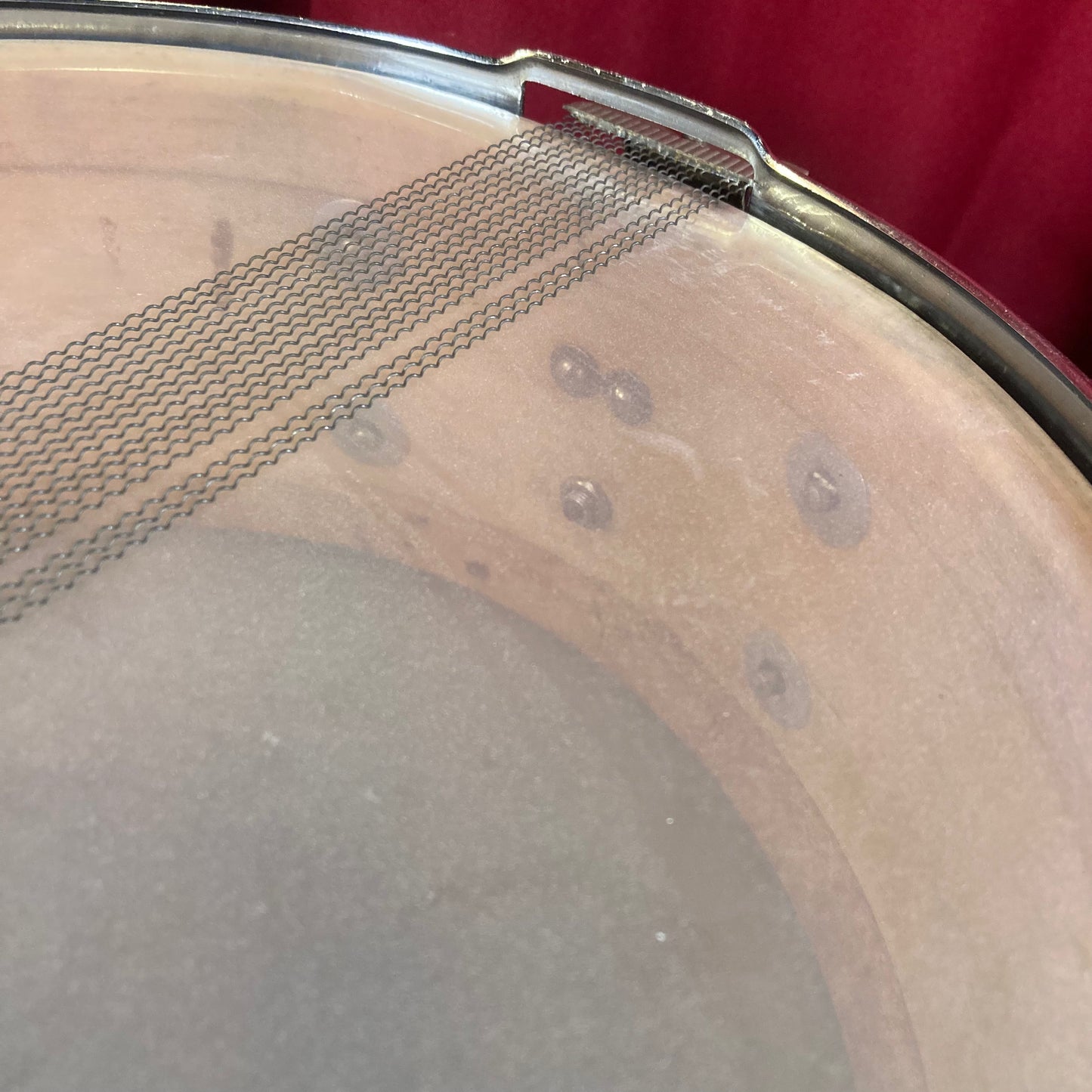 1956-1959 Slingerland 5.5x14 No. 153 Super Gene Krupa Solid Shell Radio King Snare Drum Black Diamond Pearl