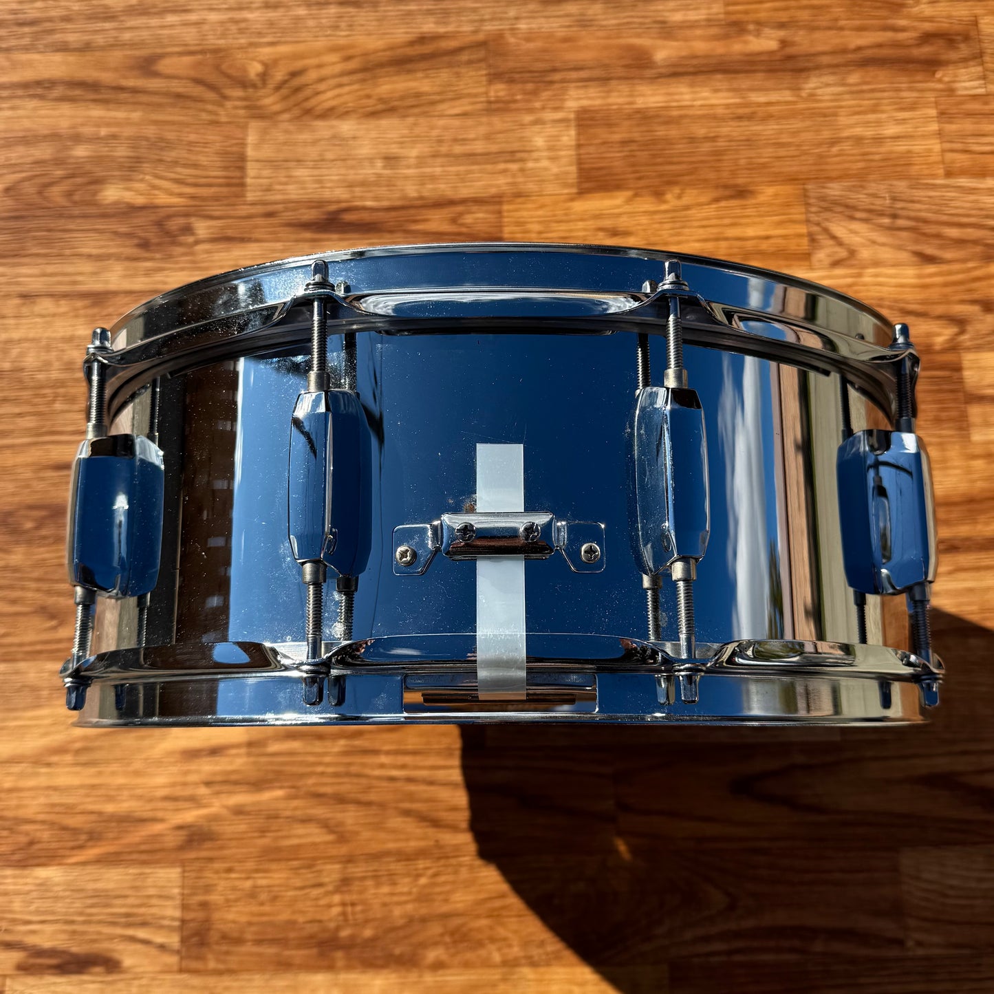 2000s Pearl Steel 5.5x14 Snare Drum 10-Lug Chrome Over Steel