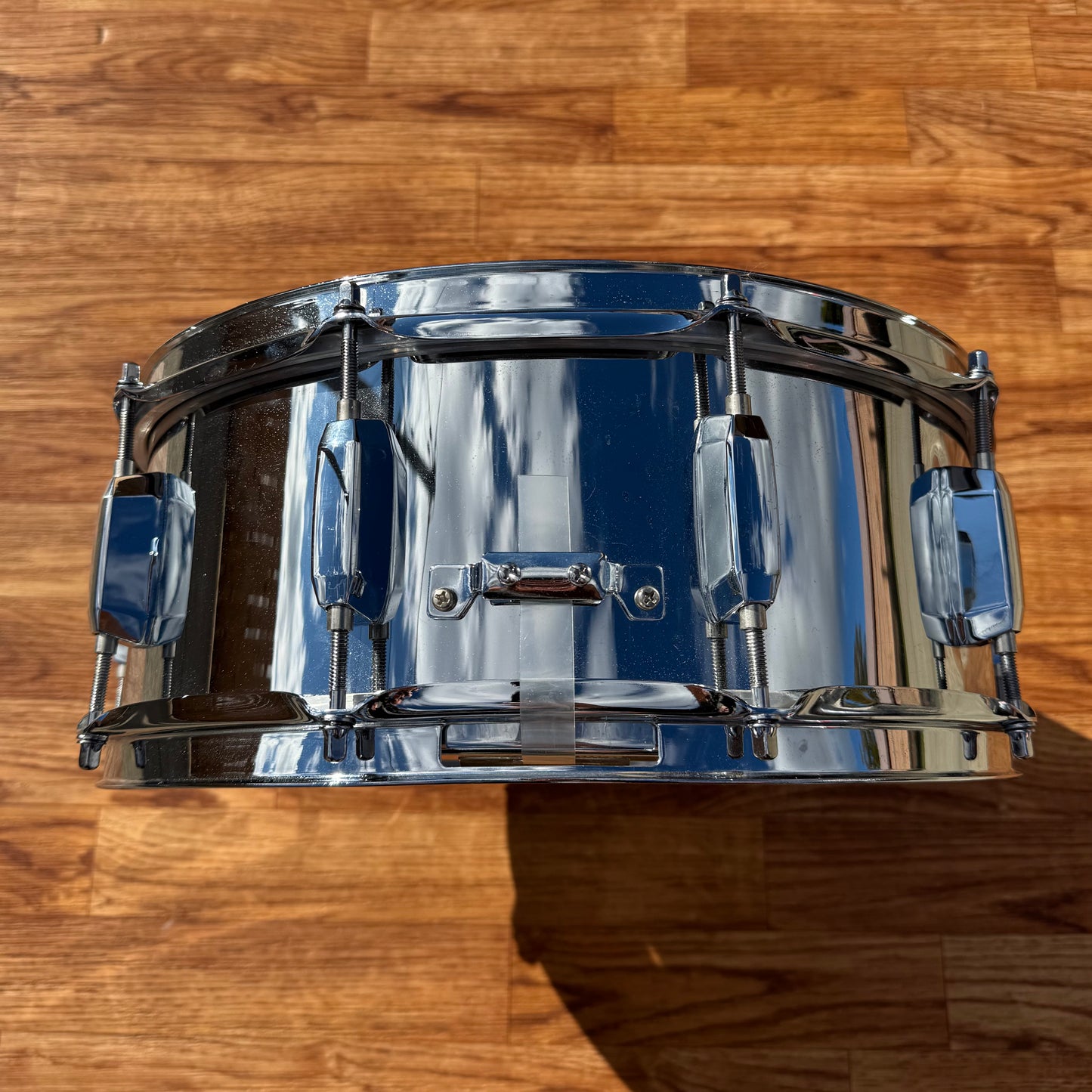 2000s Pearl Steel Shell 5.5x14 Snare Drum 10-Lug Chrome Over Steel