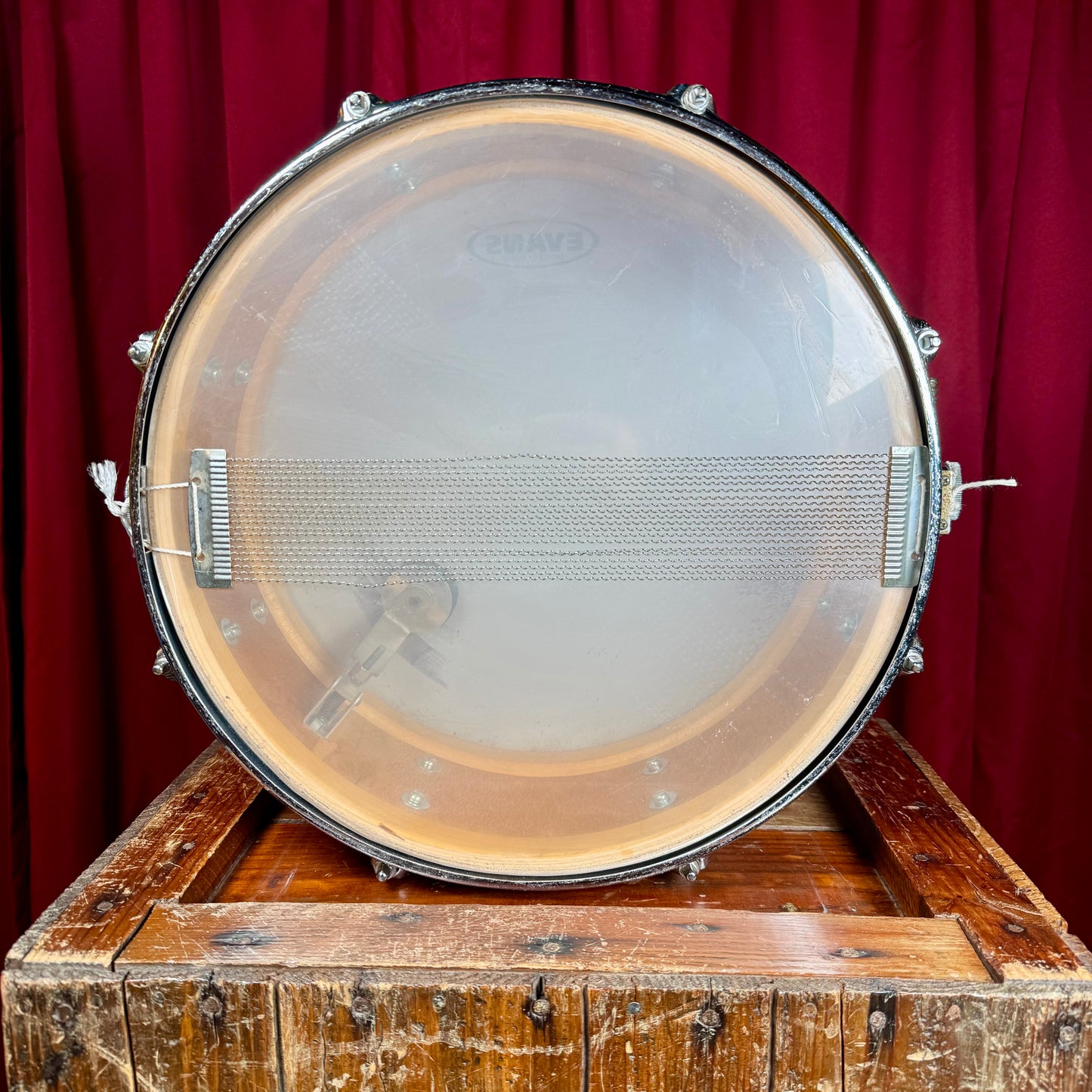 1960s Zim-Gar 5.5x14 Snare Drum Blue Sparkle MIJ Japan