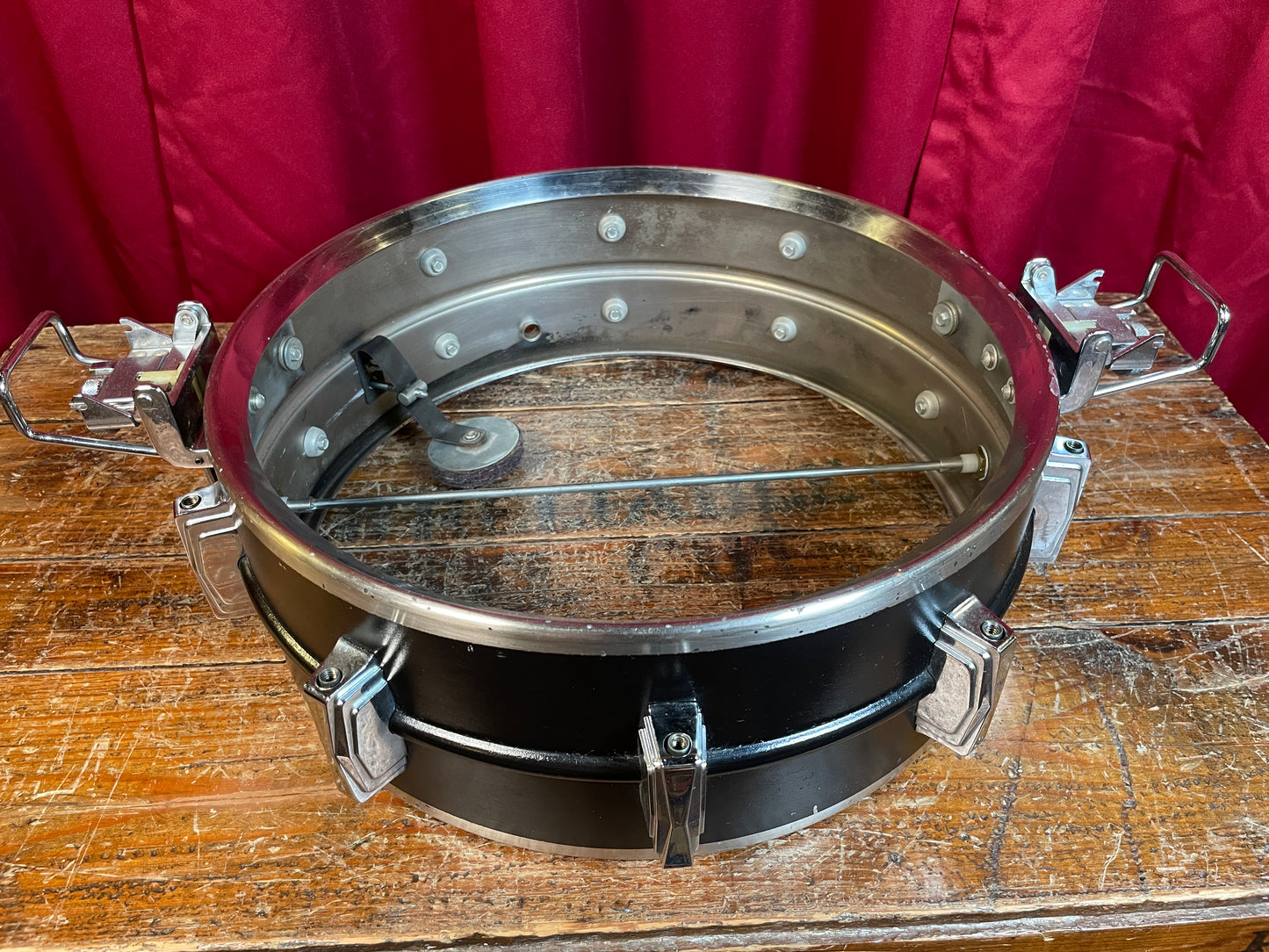 1970s Ludwig 5x14 Super Sensitive No. 410 Snare Drum Painted Black