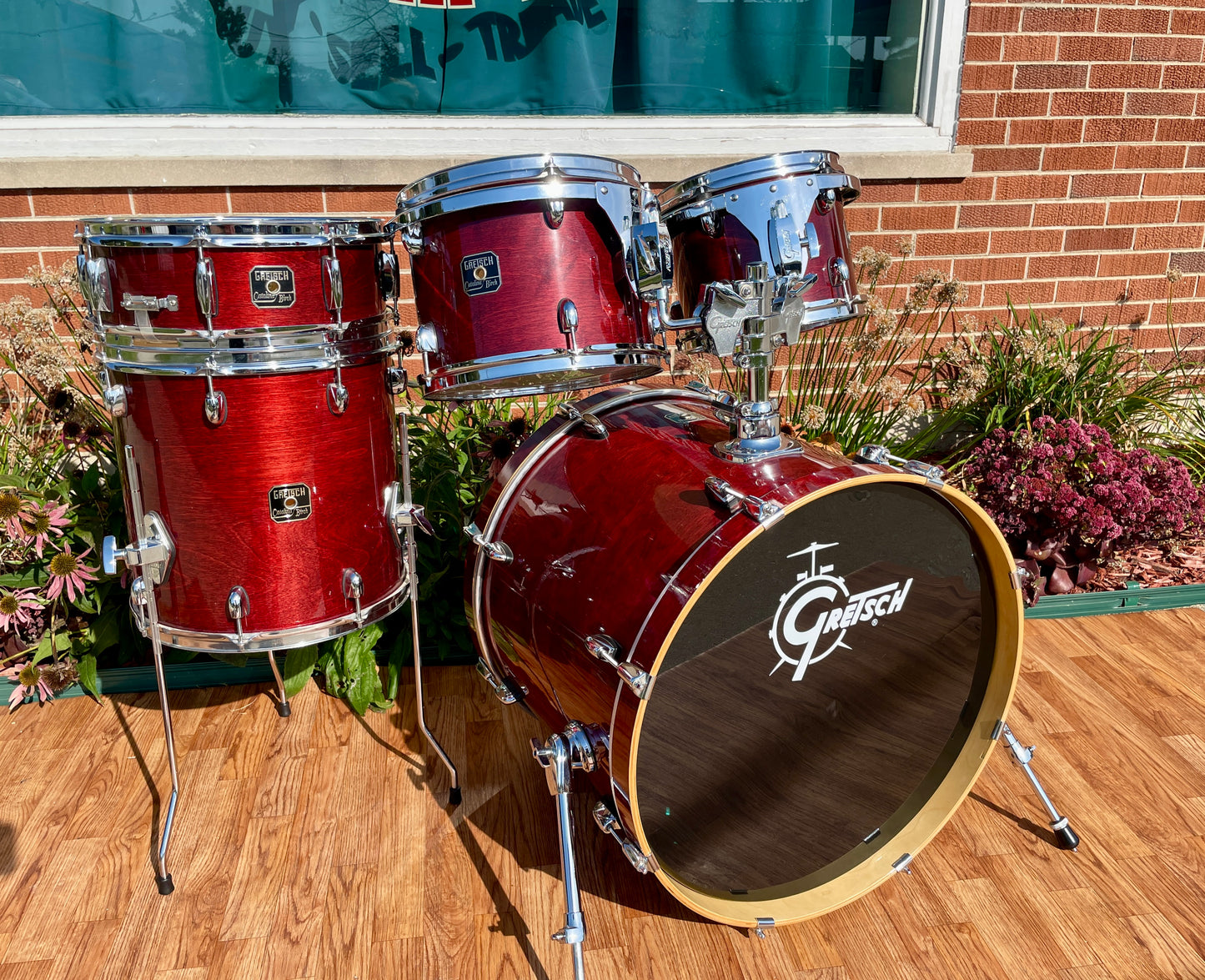 Gretsch Catalina Birch Drum Set Dark Walnut 22/10/12/14 w/ 5x14 Snare