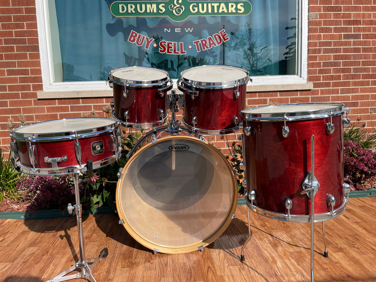 Gretsch Catalina Birch Drum Set Dark Walnut 22/10/12/14 w/ 5x14 Snare