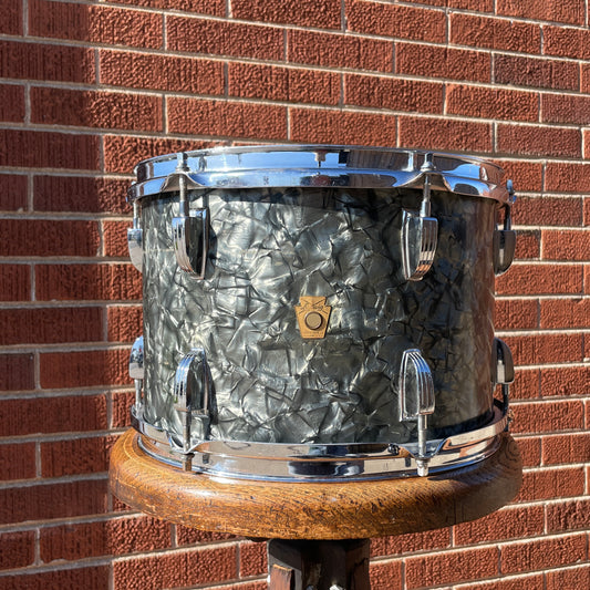 1965 Ludwig 8x12 Super Classic Tom Drum Single Black Diamond Pearl