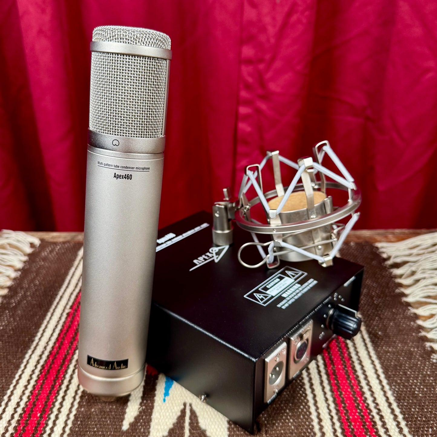 Advanced Audio Modded Apex 460 Multi-Pattern Tube Condenser Microphone w/ Case