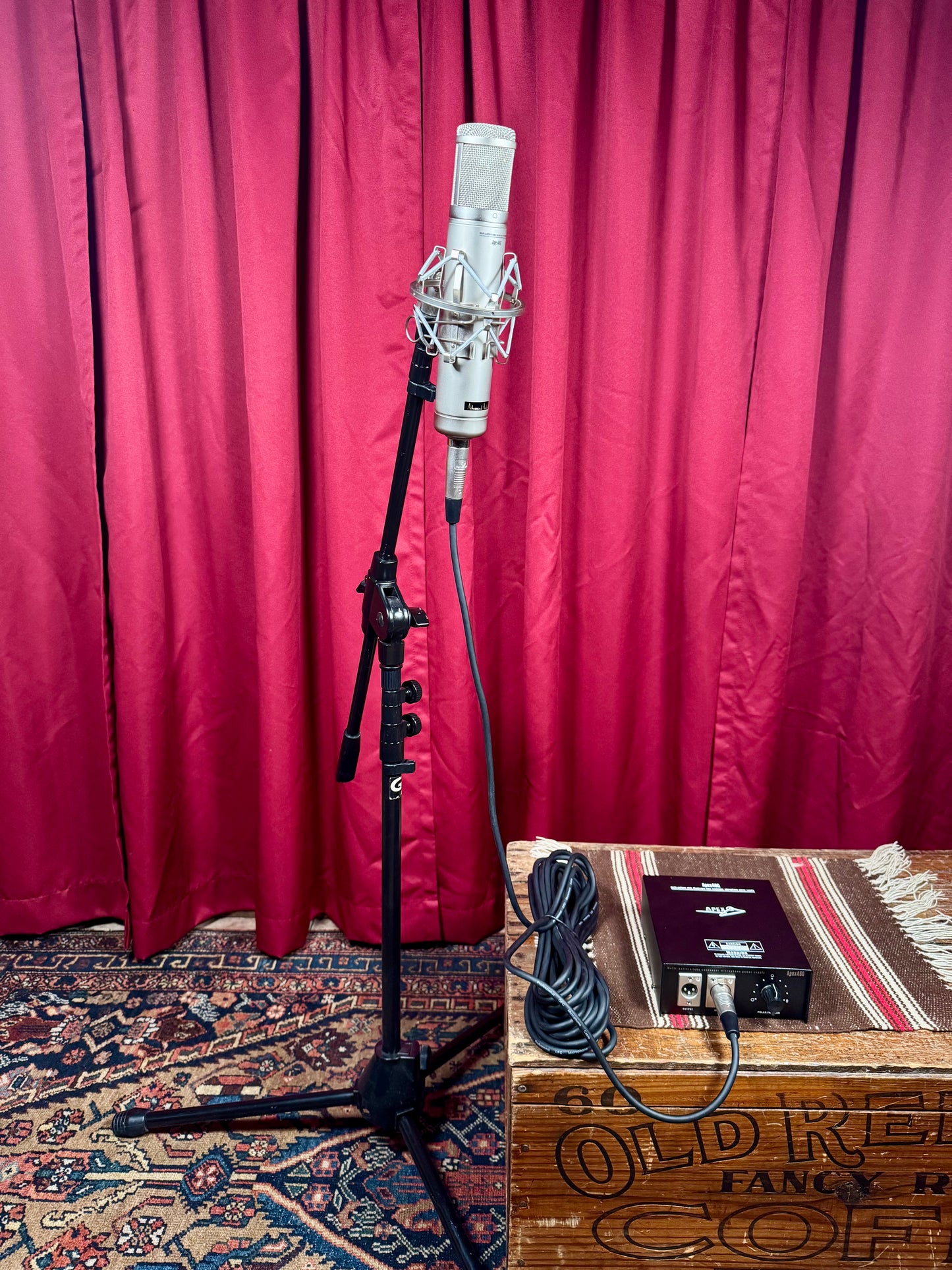 Advanced Audio Modded Apex 460 Multi-Pattern Tube Condenser Microphone w/ Case