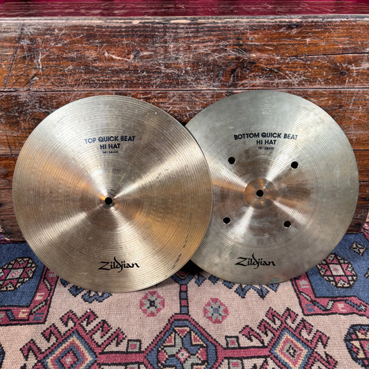 14" Zildjian A Quick Beat Hi-Hat Cymbal Pair 1288g/1504g *Video Demo*