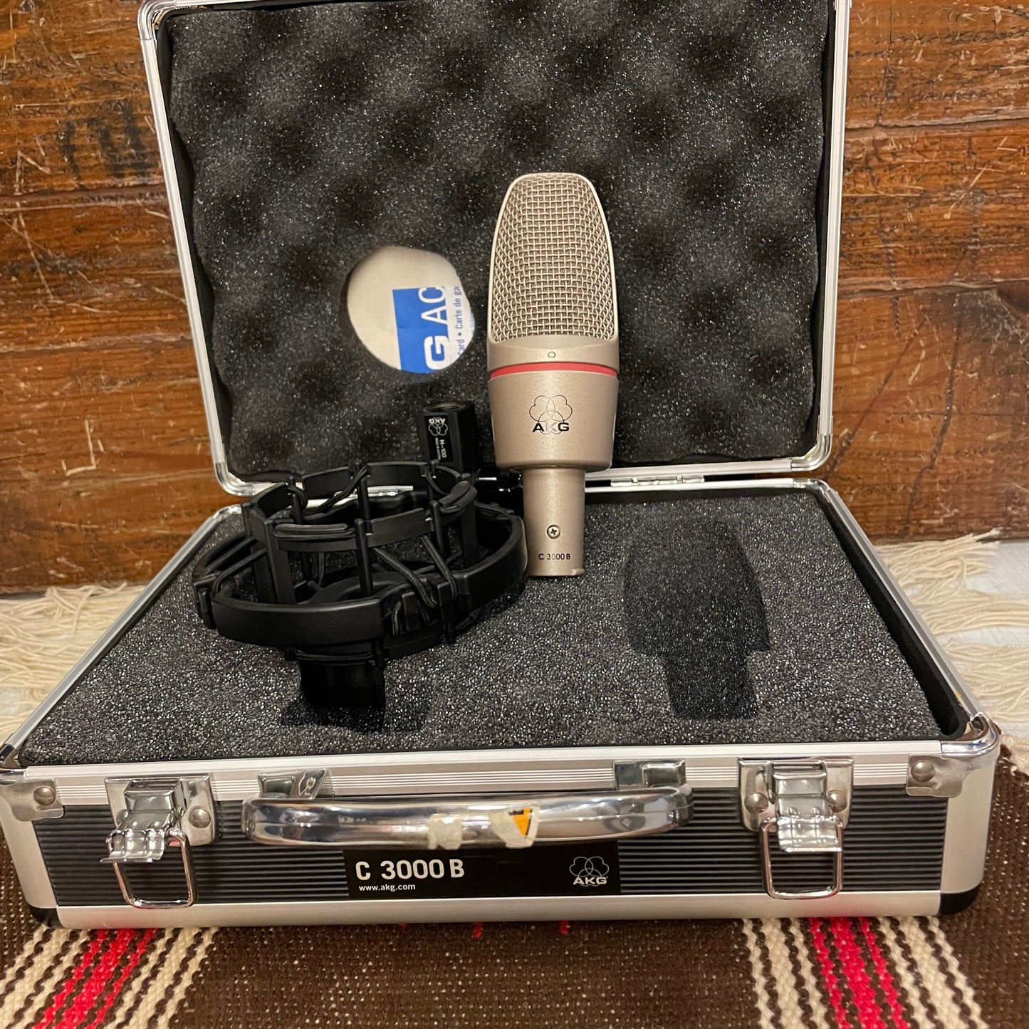 AKG C3000B Large Diaphragm Condenser Microphone w/ Shockmount & Case